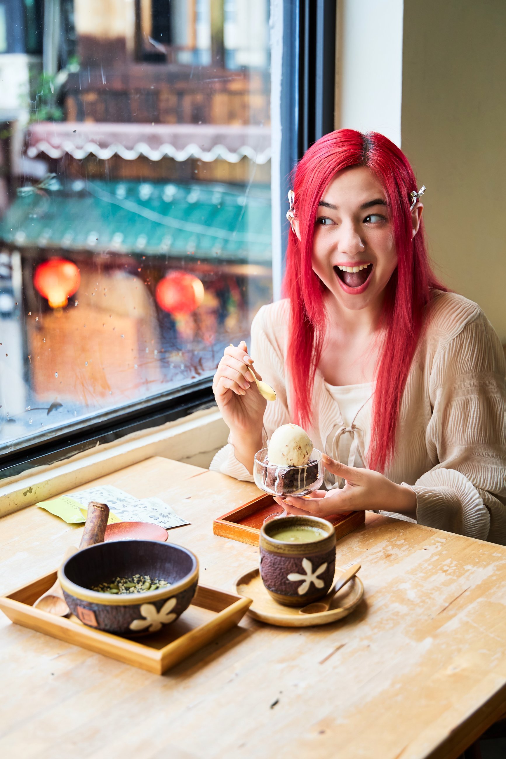 九份-吾榖茶糧-金礦山冰淇淋布朗尼下午茶時光