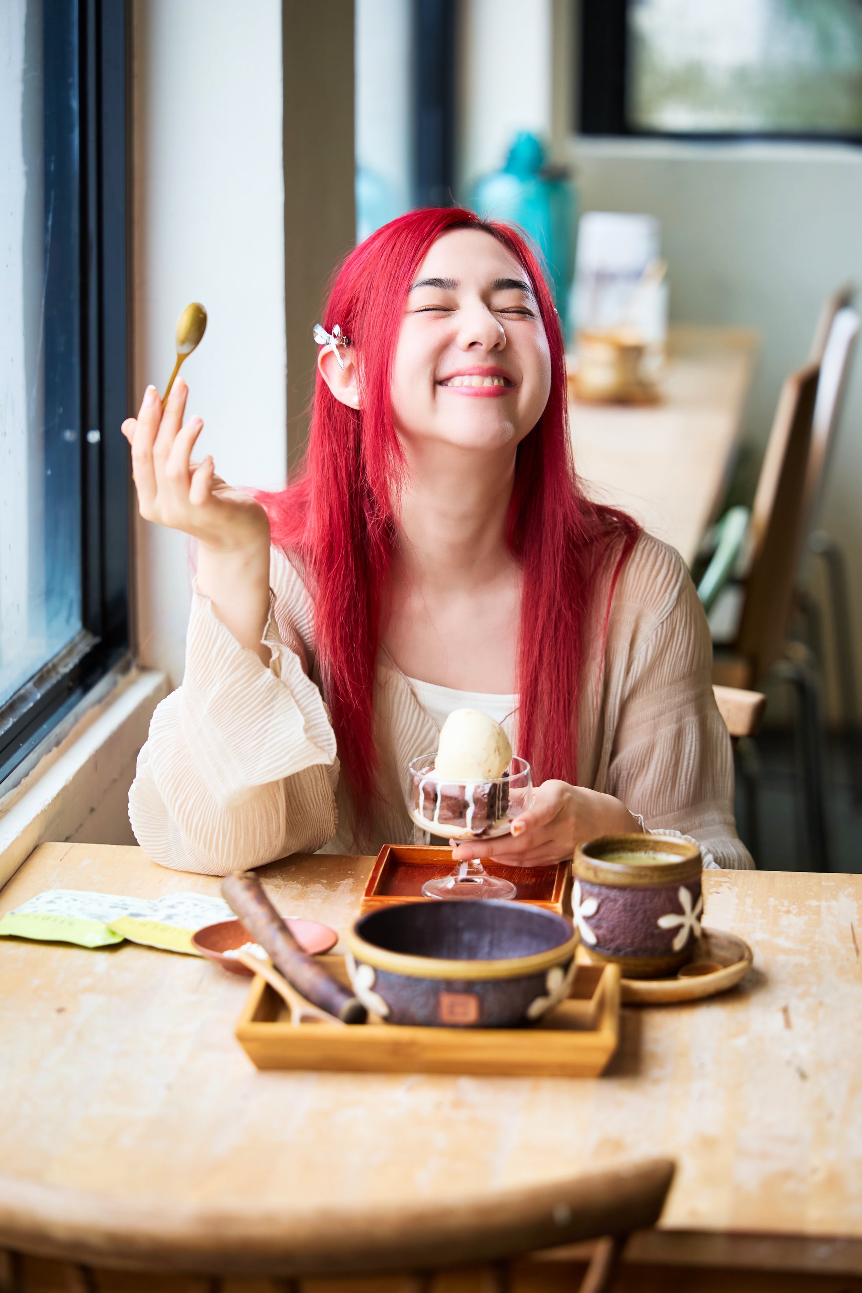 九份-吾榖茶糧-金礦山冰淇淋布朗尼下午茶甜蜜滋味